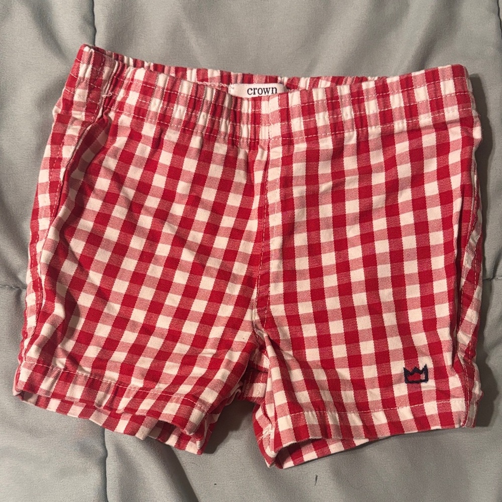 Crown & Ivy Red and White Plaid Shorts